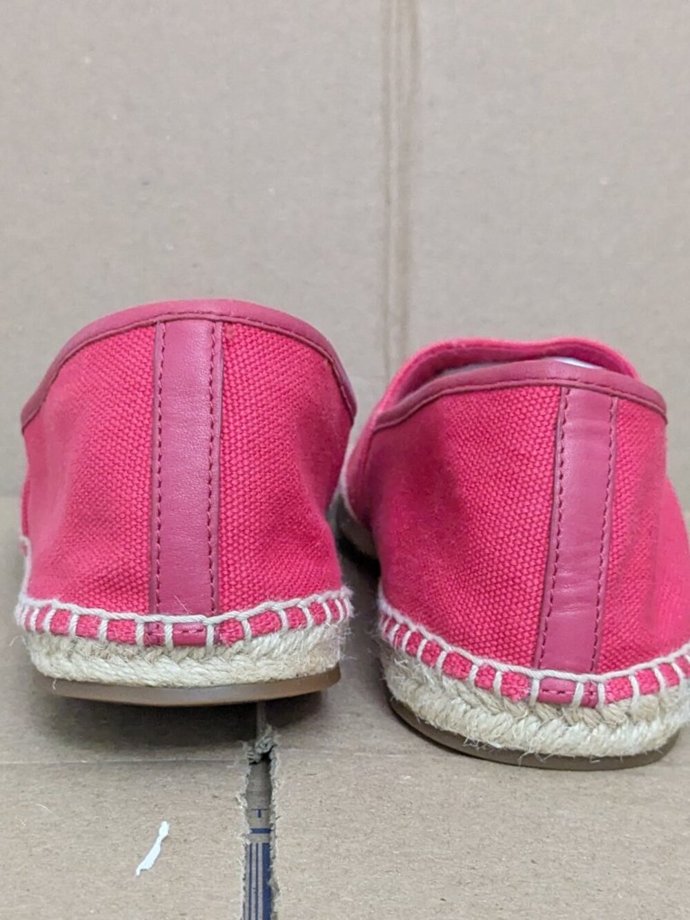 Coach Women's Rhoda Canvas Espadrilles in Bright Pink Size 10M . - Picture 9 of 12